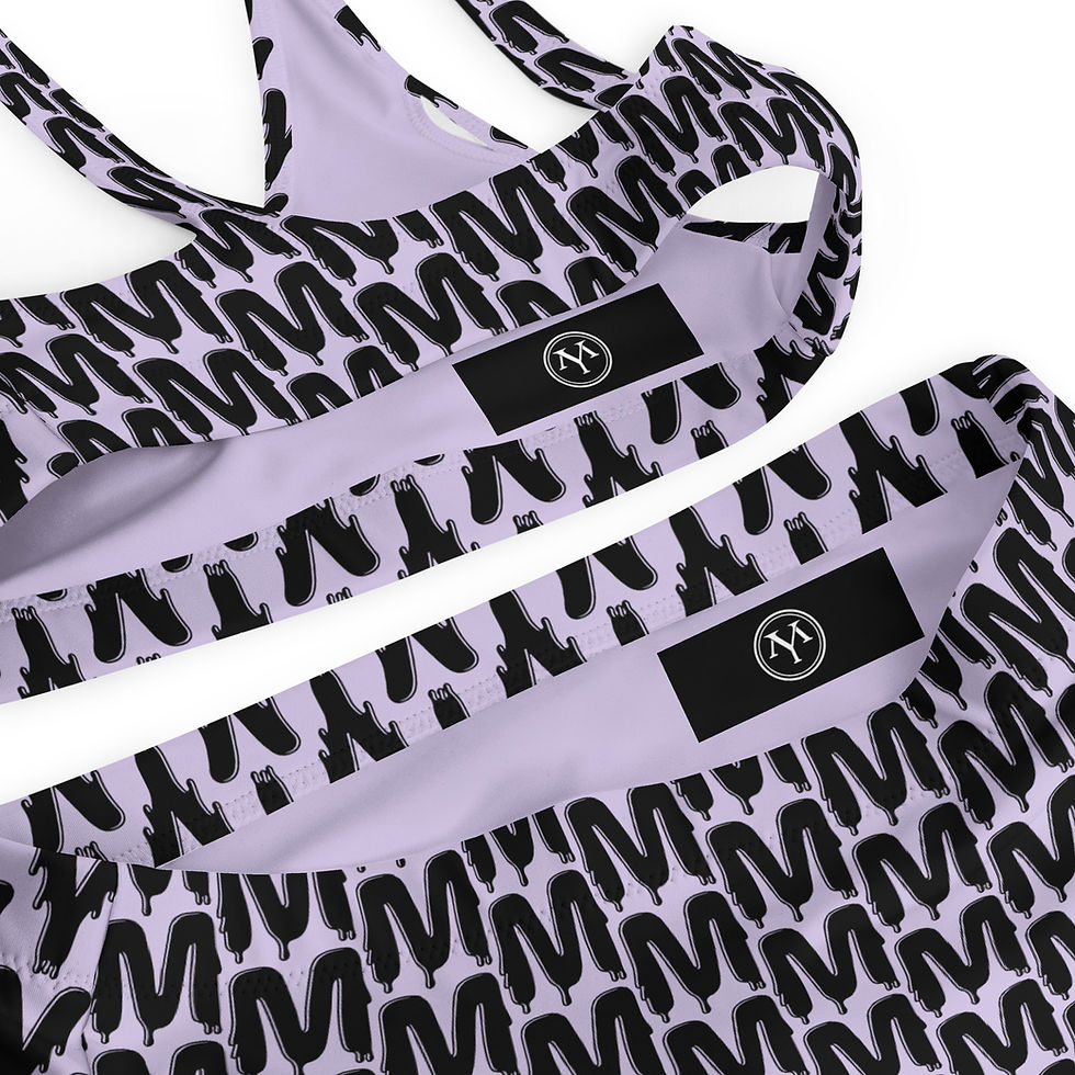 Thumbnail: Lilac bikini with black print