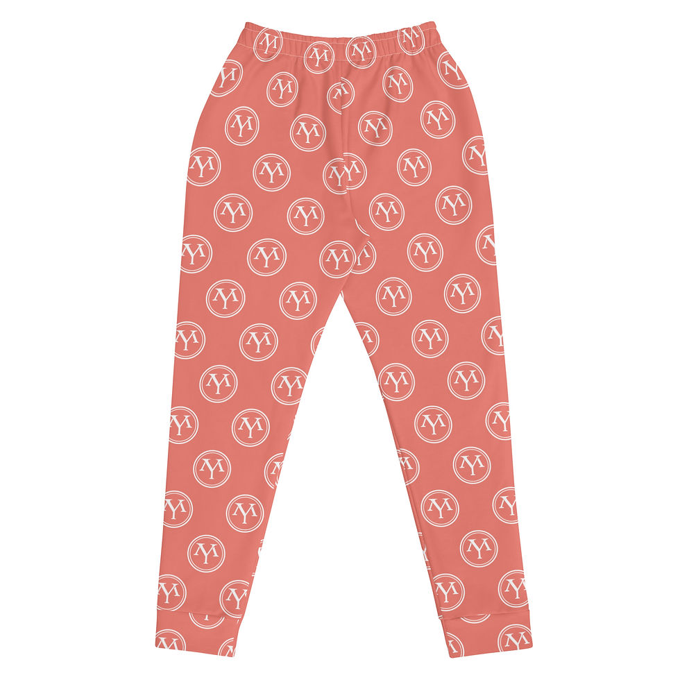 Thumbnail: Coral smiley face joggers