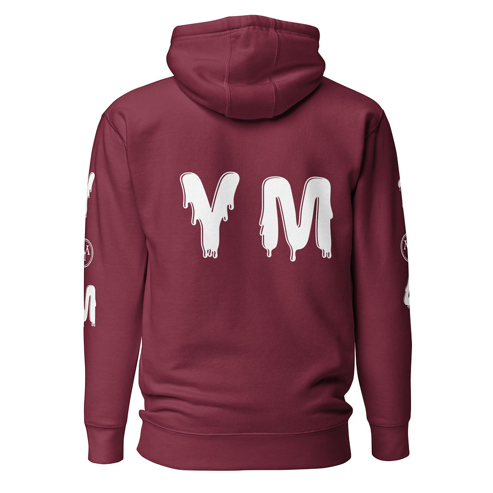 Thumbnail: YM Hooded Drip Letter Sweatshirt