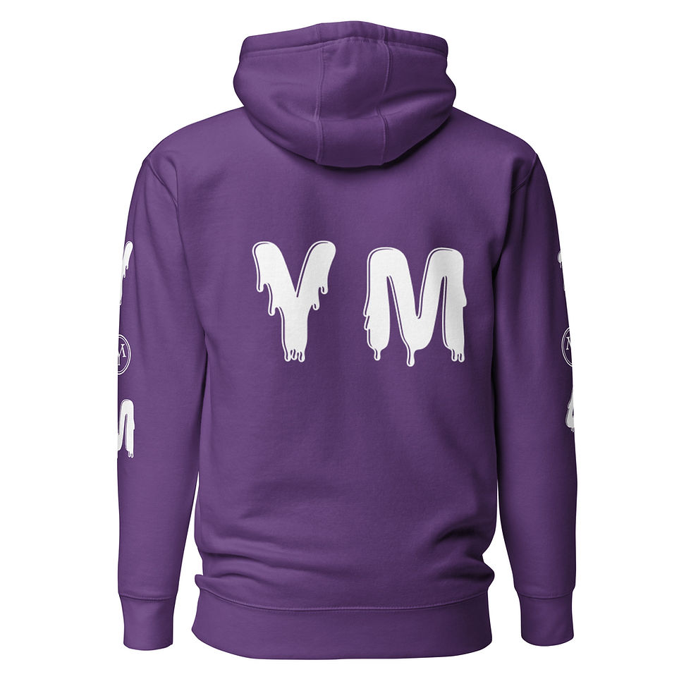 Thumbnail: YM Hooded Drip Letter Sweatshirt