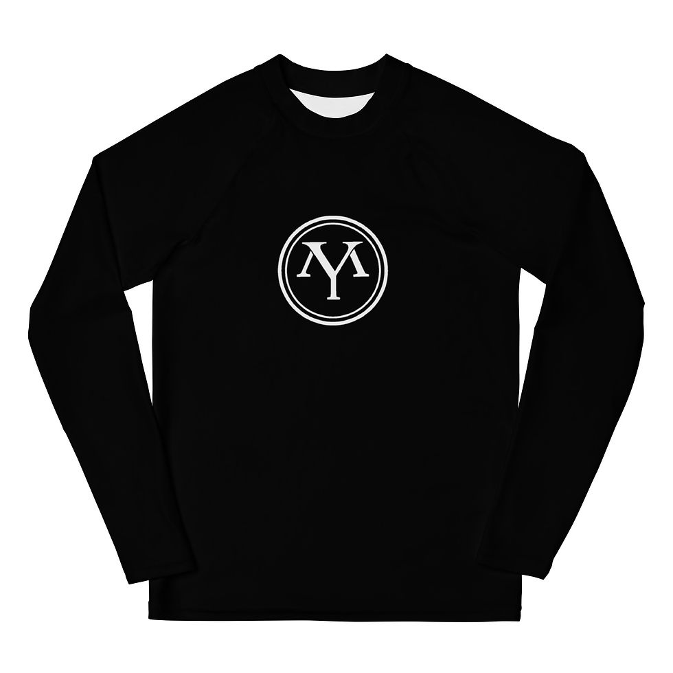 Küçük resim: Black long-sleeve shirt with YM logo