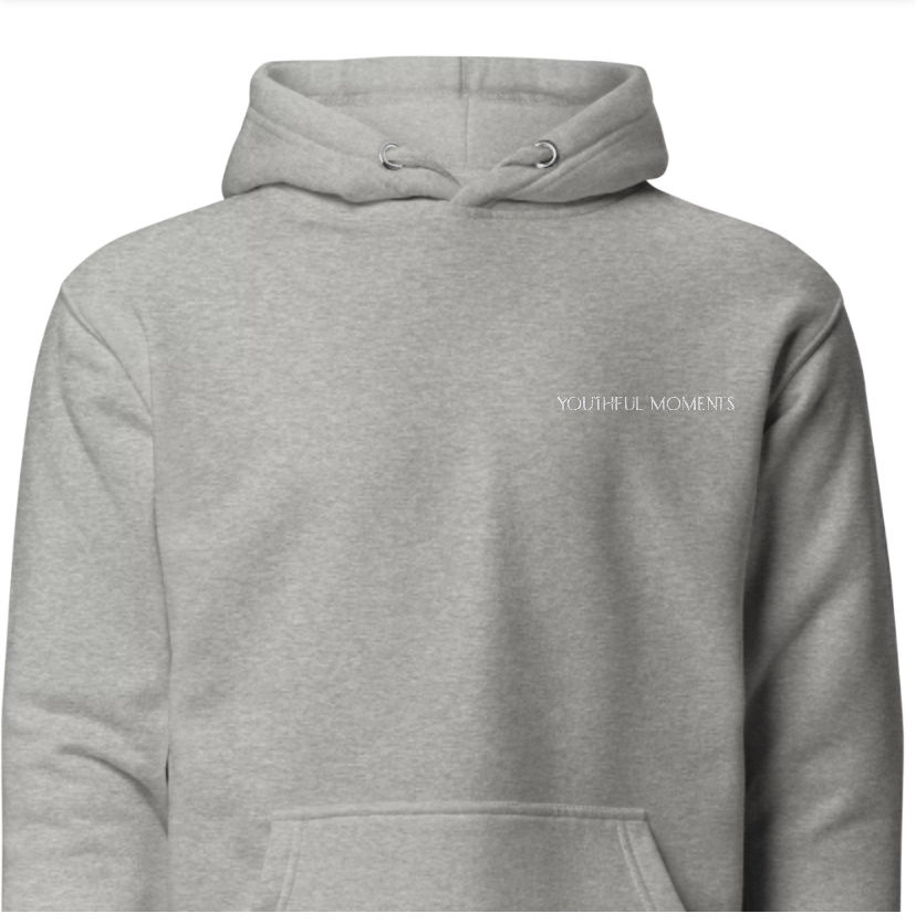 縮圖：Gray hoodie with subtle "Sweet Dreams" text