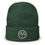 Thumbnail: Dark green beanie with embroidered MY logo