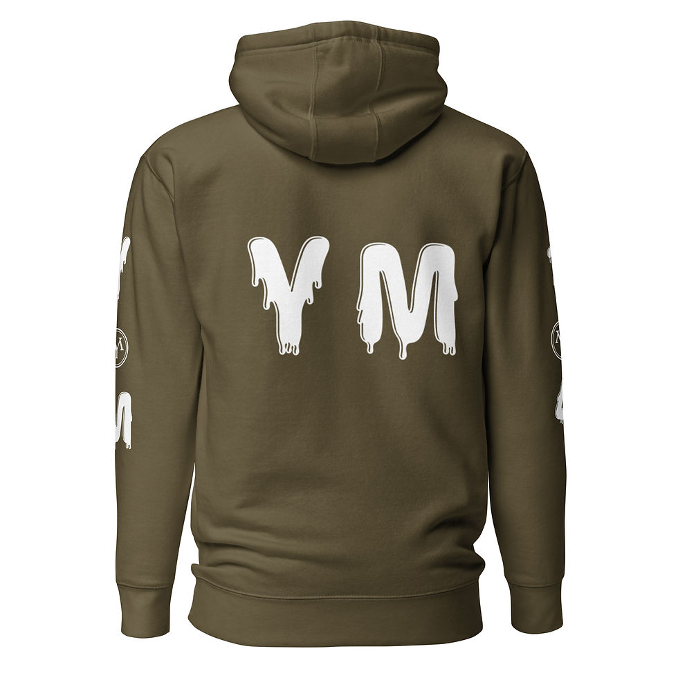 Thumbnail: YM Hooded Drip Letter Sweatshirt