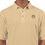 Thumbnail: Beige polo shirt with embroidered logo
