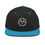 Thumbnail: Black flat bill cap with MY logo