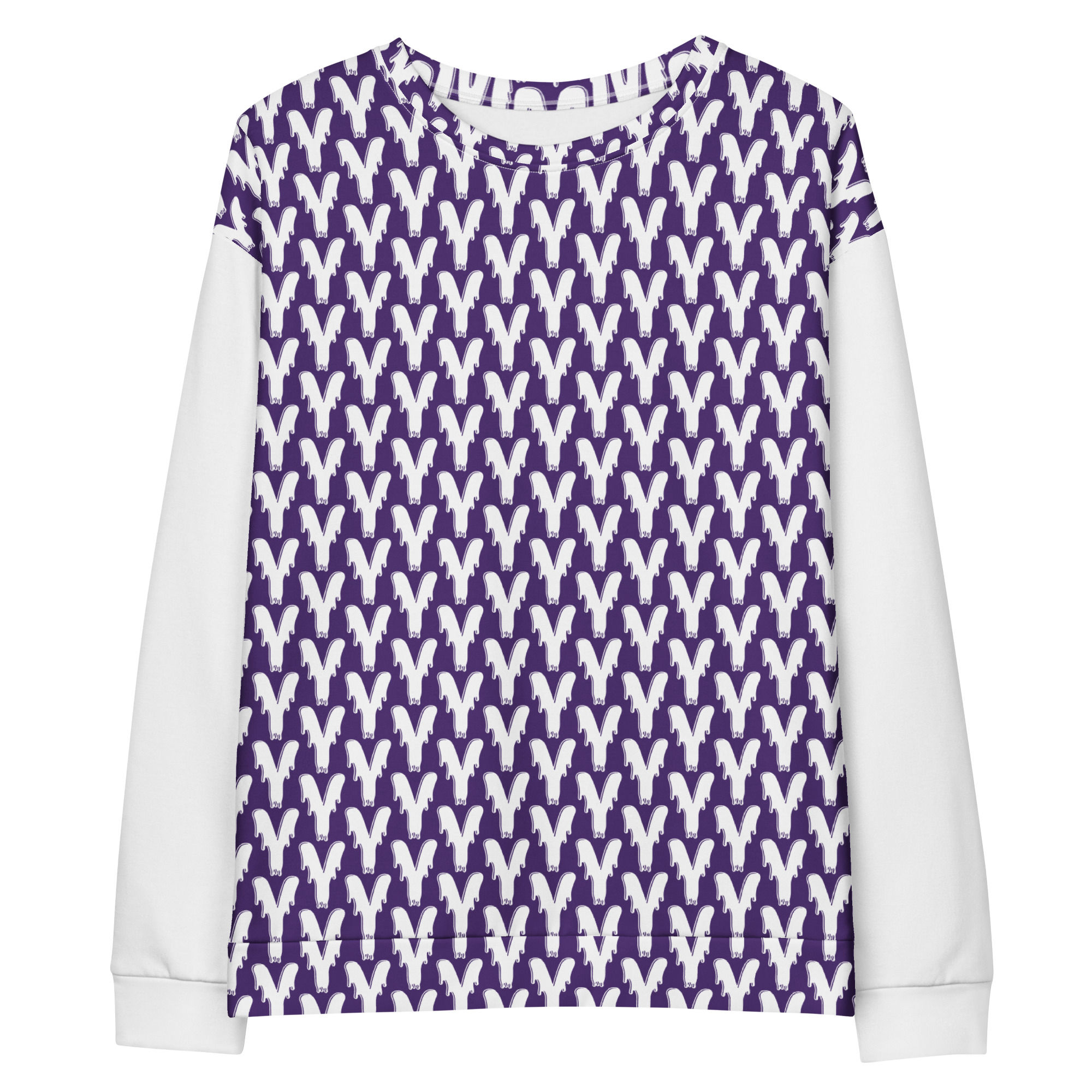 Purple 'Y' pattern youth hoodie