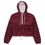 Thumbnail: Burgundy hooded jacket with drawstring waist