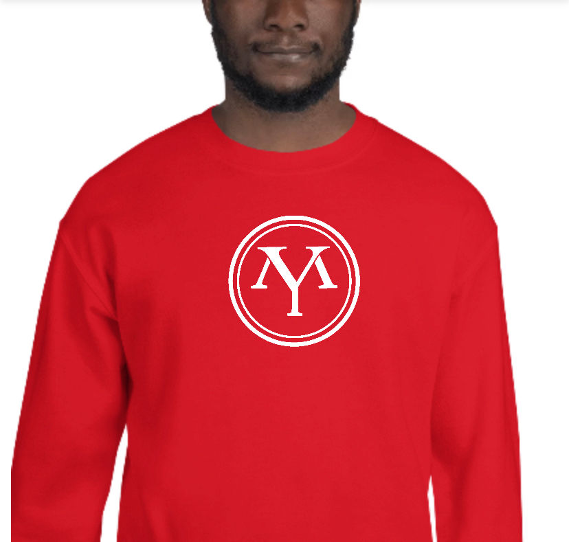 Thumbnail: Red sweatshirt with YM logo