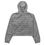 Thumbnail: Gray cropped hoodie with all-over pattern
