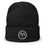 Thumbnail: Black beanie with embroidered MY logo