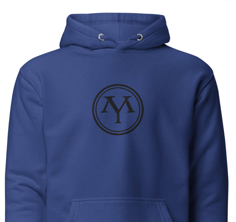 Miniature : Blue hoodie with YM logo