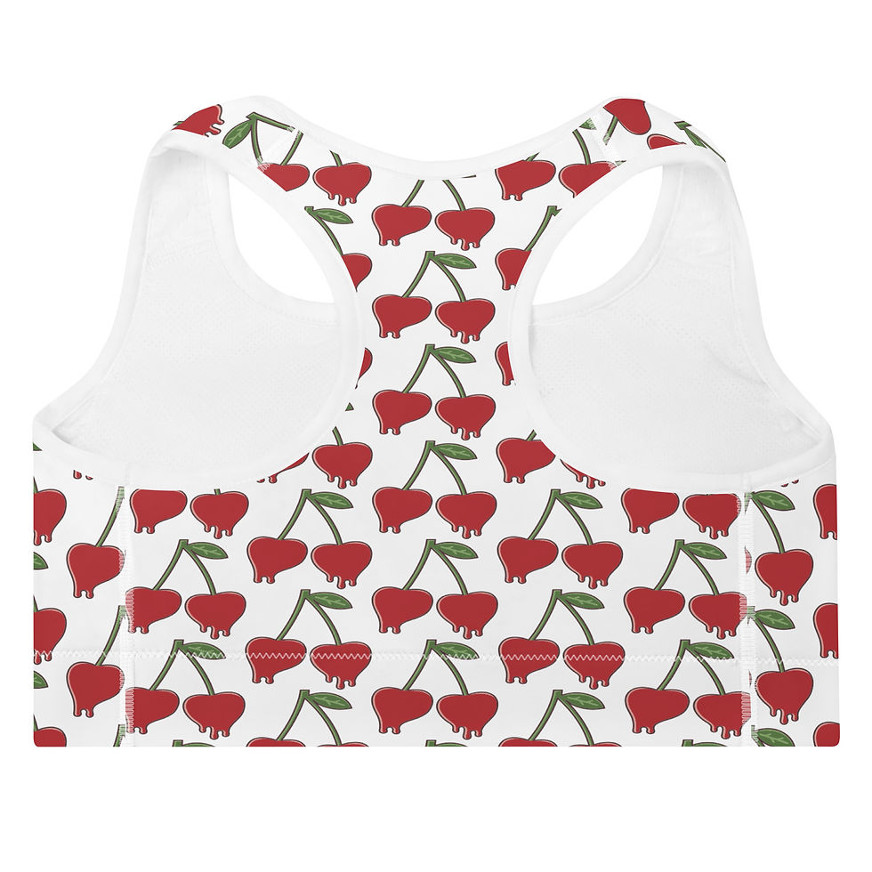 Miniaturebillede: YM Drip Cherry Sports Bra