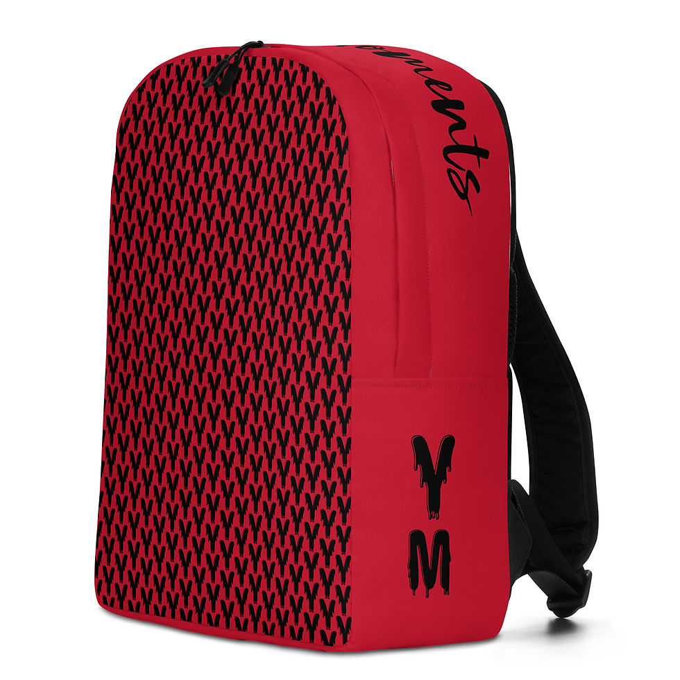 섬네일: Red YM backpack with black logo