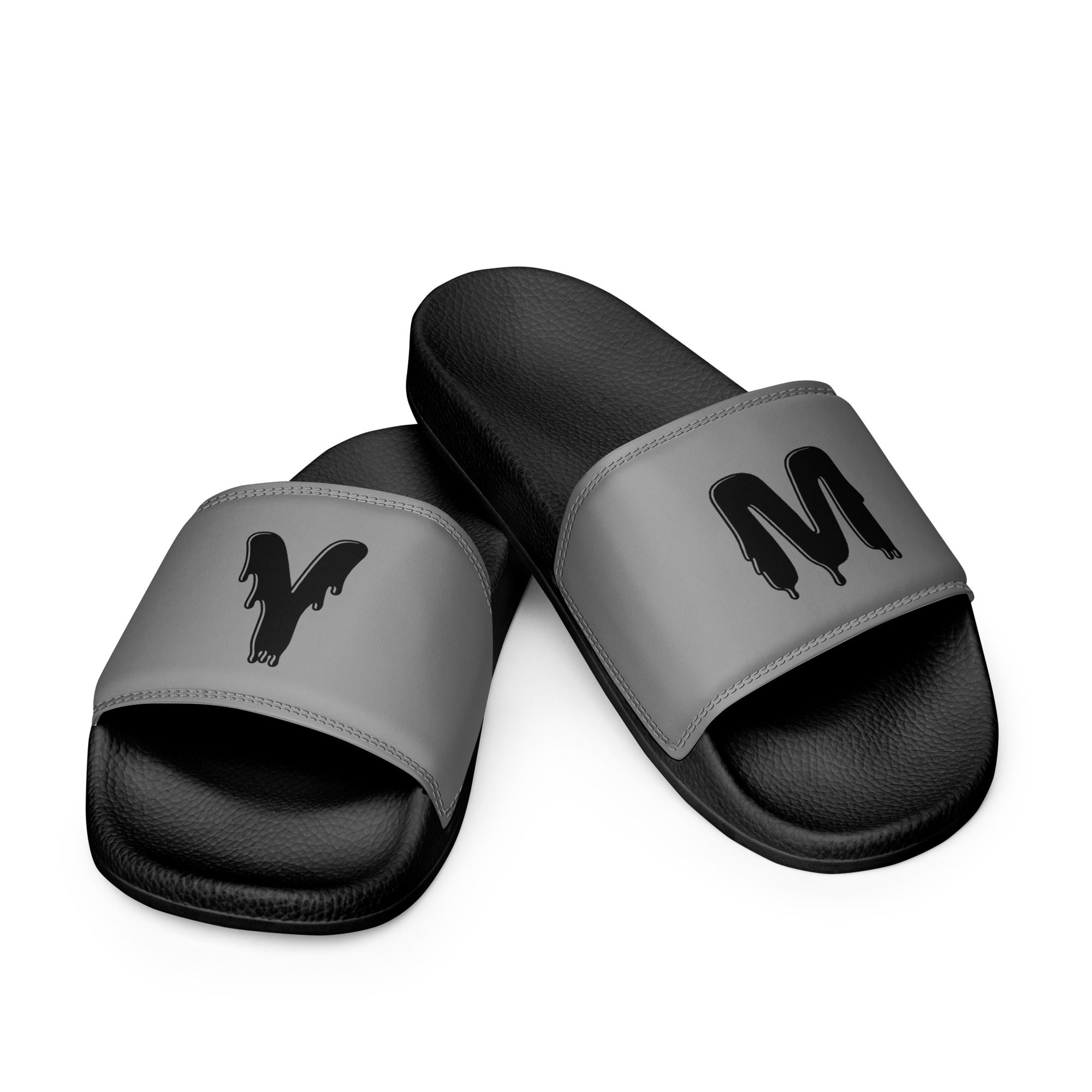 YM slides: gray and black