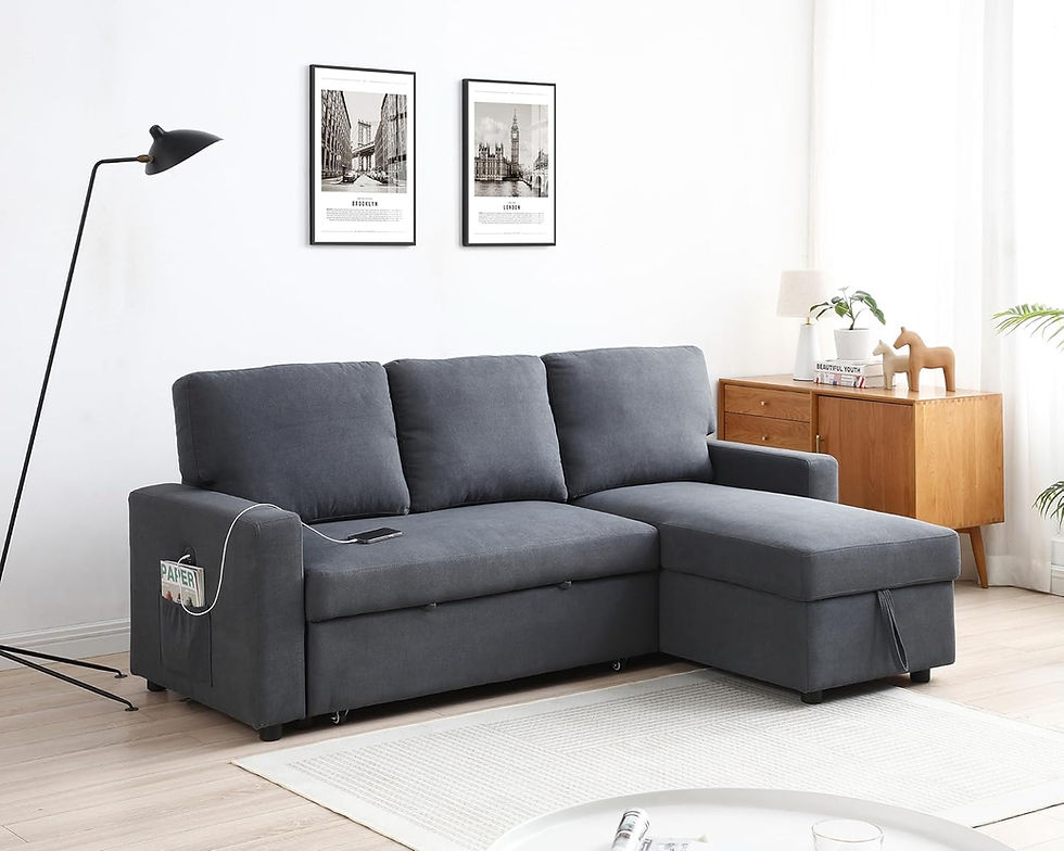Thumbnail: Grey Sofa Bed