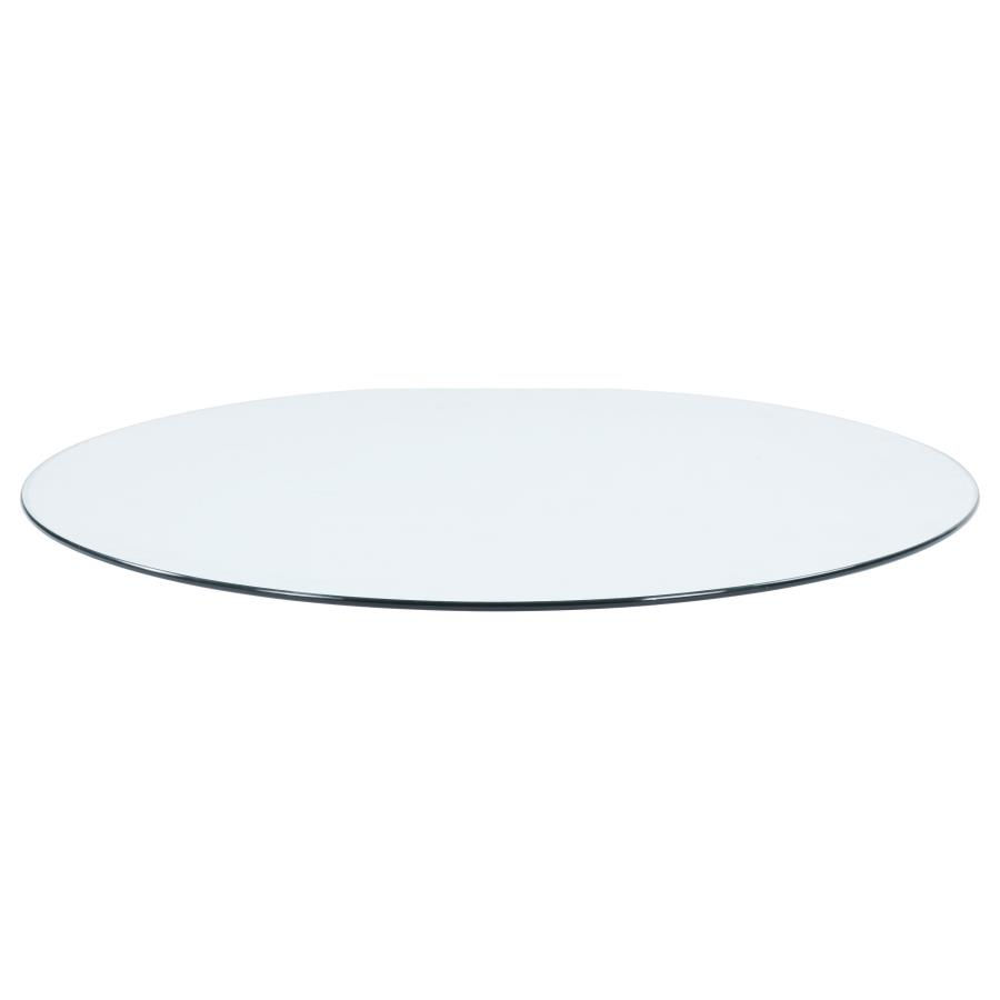 Thumbnail: 54 Inch 10mm Round Clear Glass Top