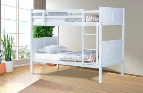 Thumbnail: Twin Solid Wood Bunk Bed