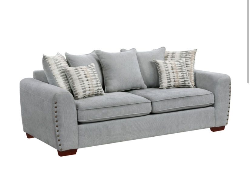 Thumbnail: Grey Sofa And Loveseat 