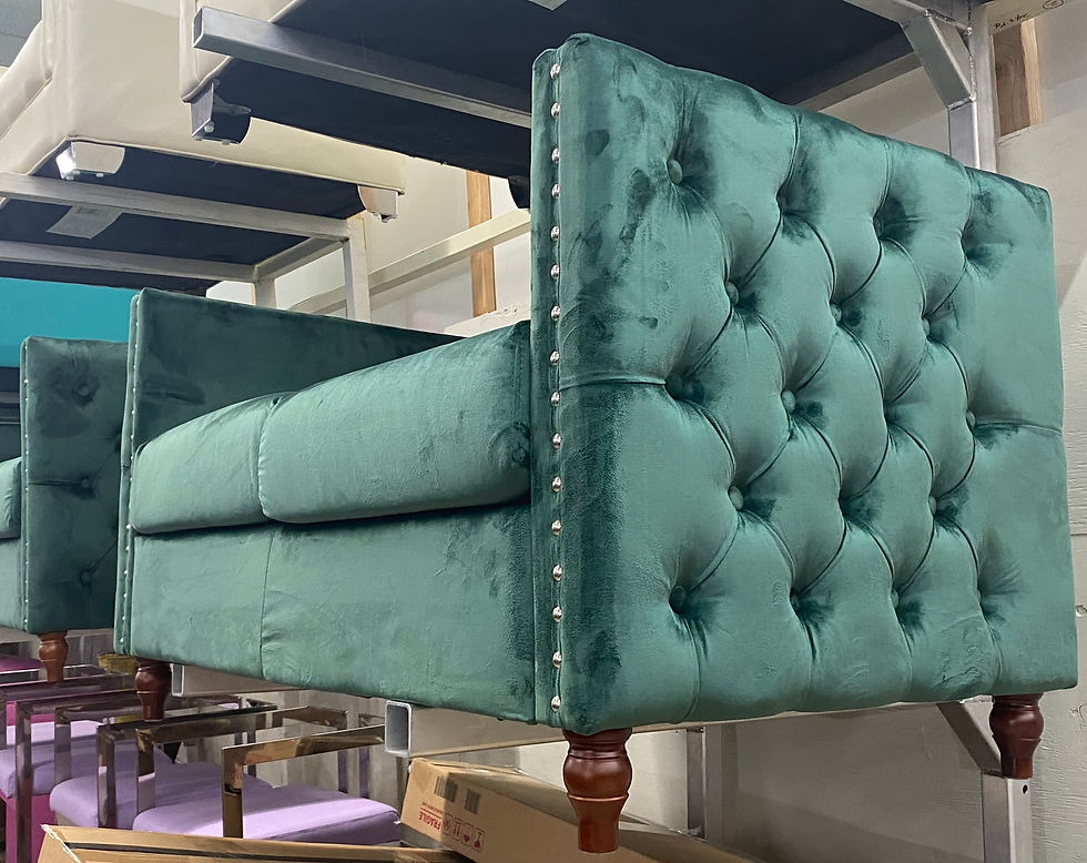 Thumbnail: Sofa Set Blue Grey or Green