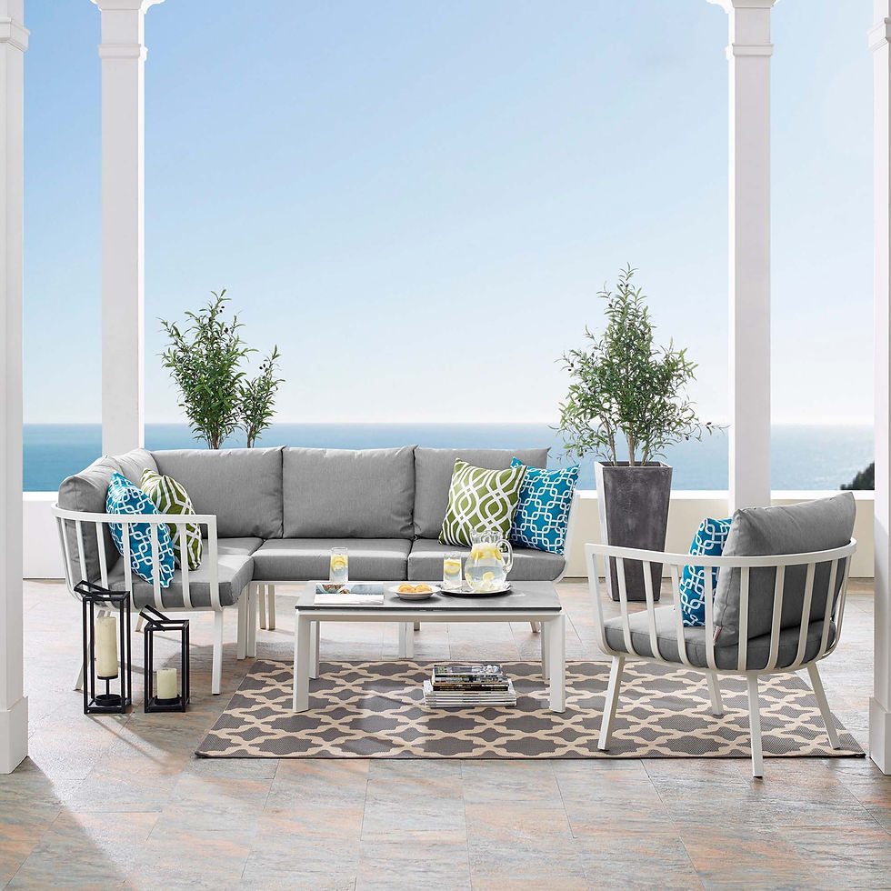 Thumbnail: 6Pcs Outdoor Patio Aluminum Set