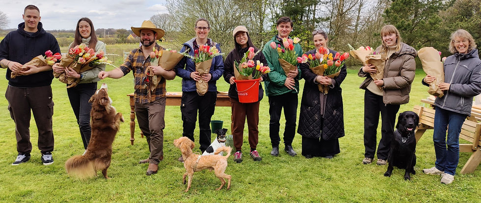 Friday = Flower & Dog Friends Day