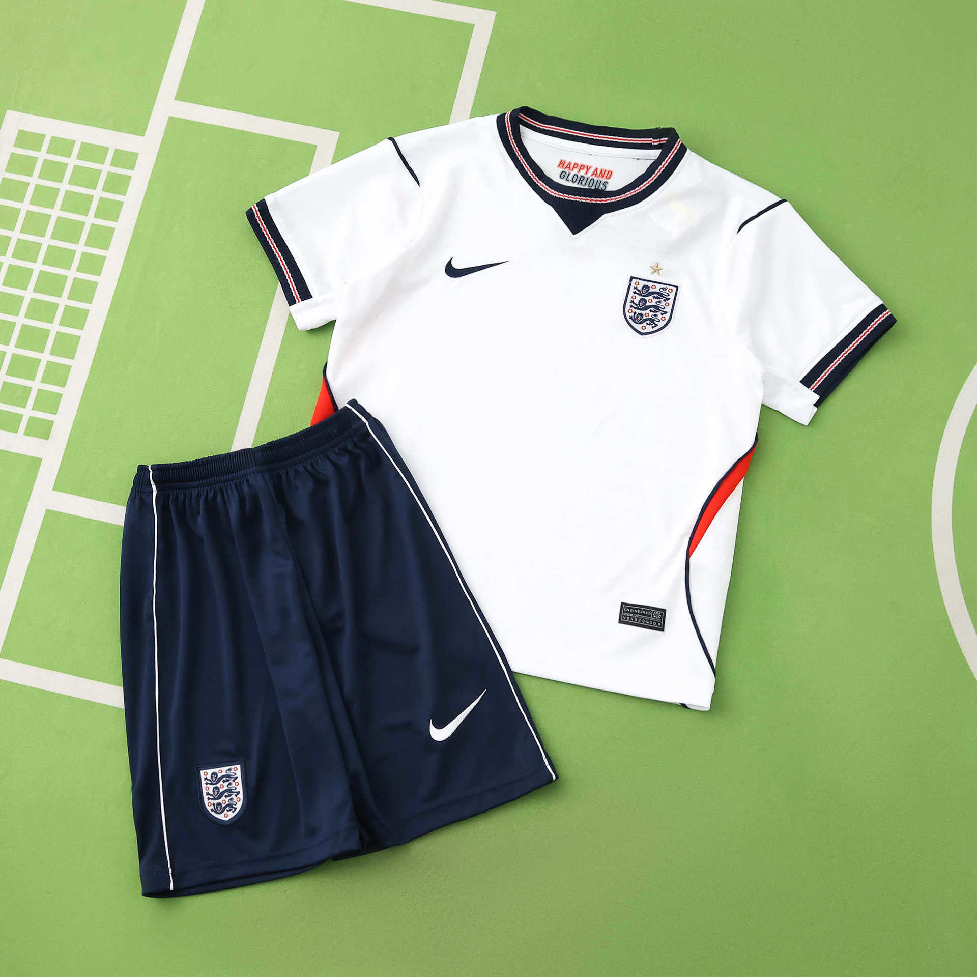 KIDS Inglaterra home kit Mundial 2026 fan version