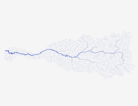Yampa River Basin: Shreve stream order
