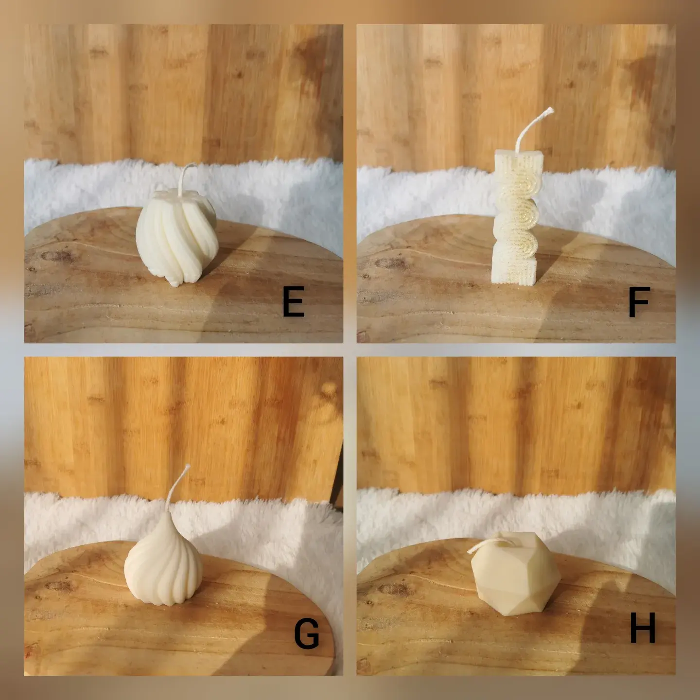 Bougie non parfumée 