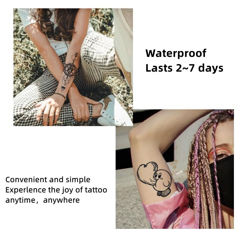 Thumbnail: Flower Tattoo Waterproof Tattoo Sticker