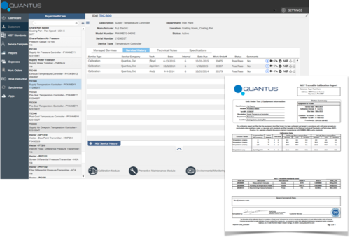Quantus validated field service software