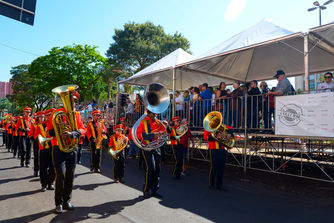 Banda Marcial Municipal se apresenta pela primeira no Desfile de Aniversário de Barretos