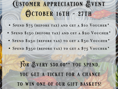 October 2023 Customer Appreciation Event