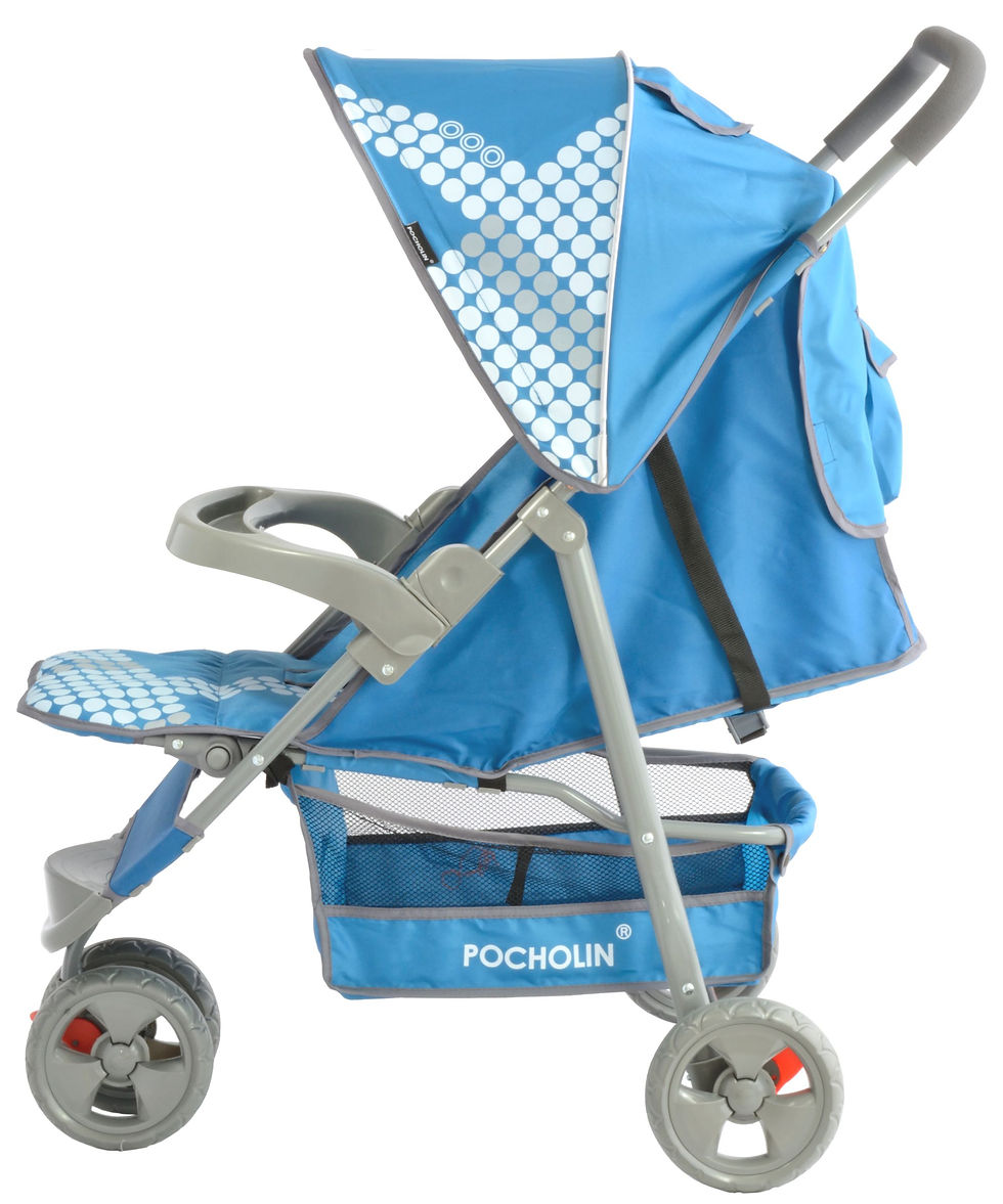 Miniatura: Coche 3 ruedas azul claro