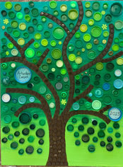 Green Tree Bottlecap Mural