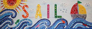 Sail Bottlecap Mural