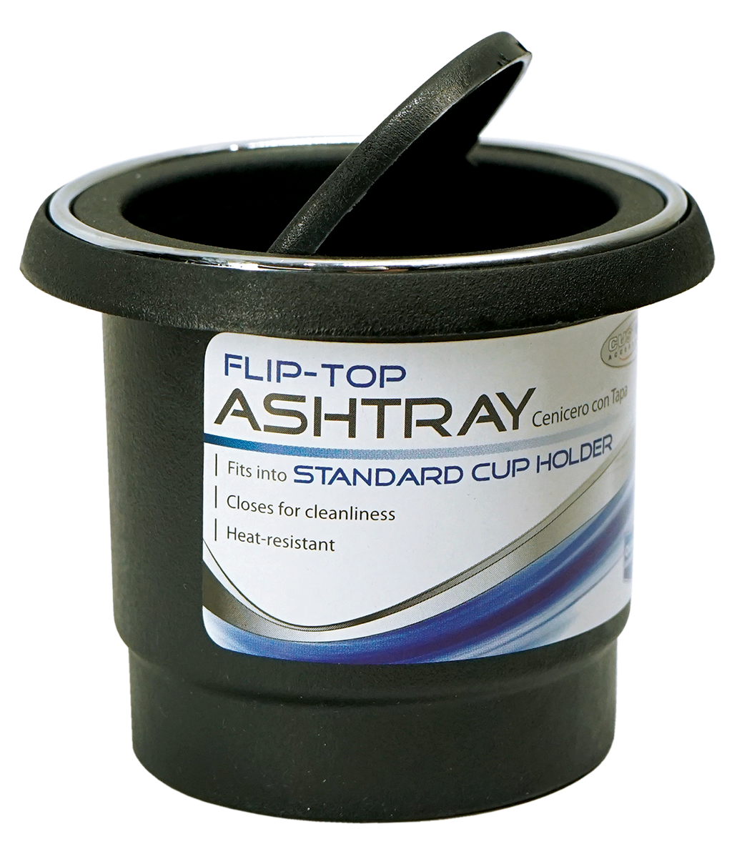 Custom Accessories Flip-Top Ashtray, 6-Unit Display