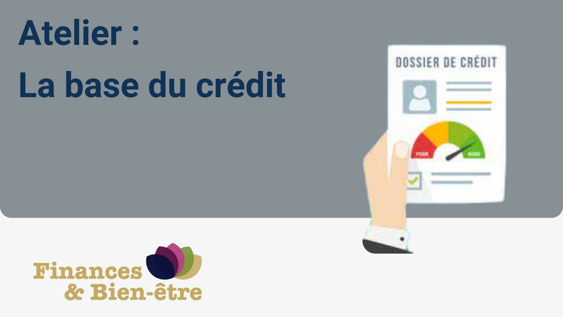 La base du crédit
