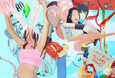 Sasuke Sasuke Sasuke Tsuki!!!!! 2022 Oil on Canvas 250x100cm.jpg