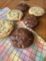 Dark Chocolate Cookies with White Chocolate Chips