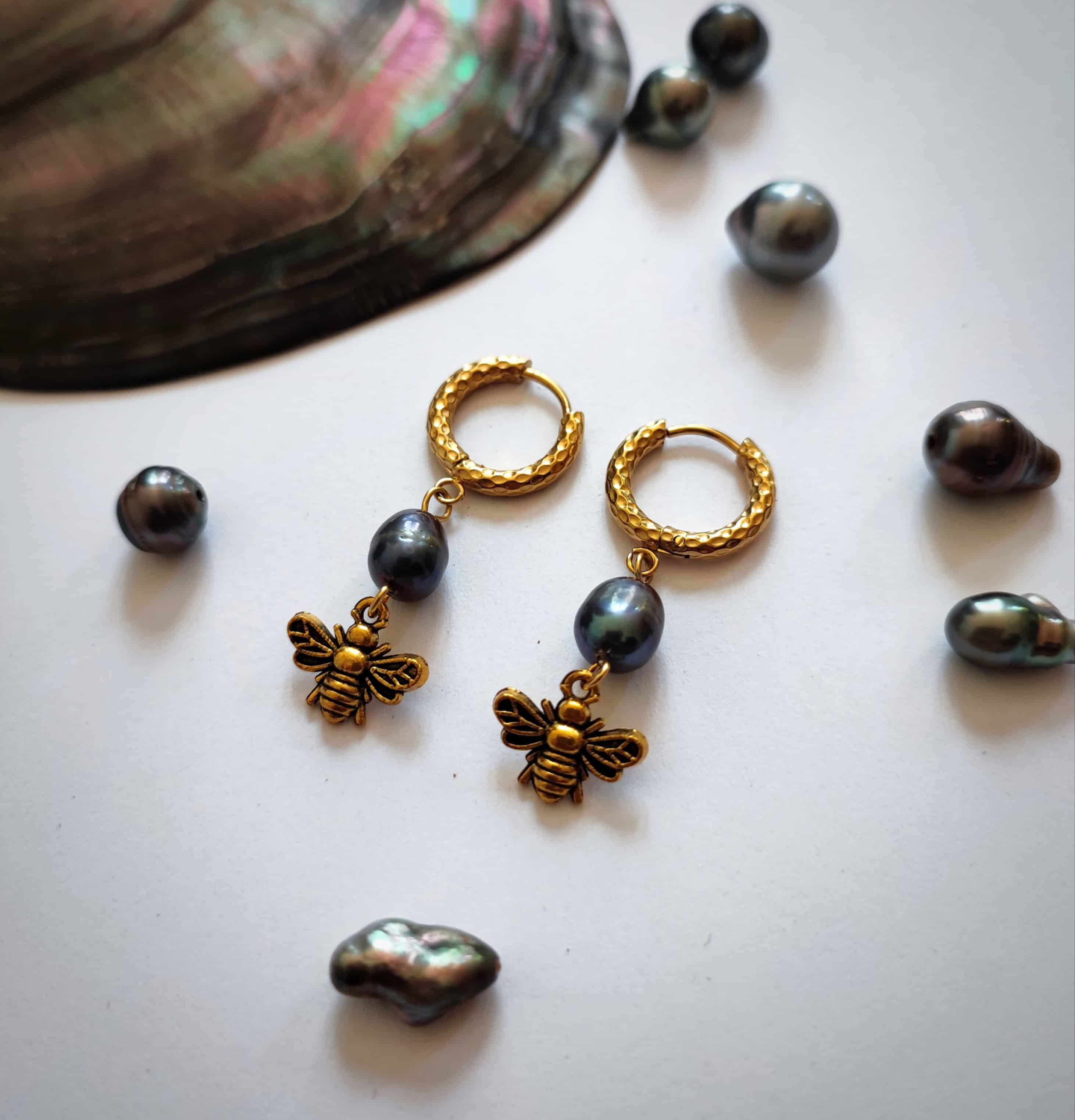 Boucles d'oreilles Abeilles