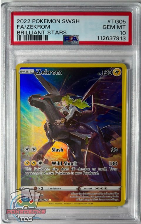 Zekrom TG05 PSA 10 | Pokedeckstcg