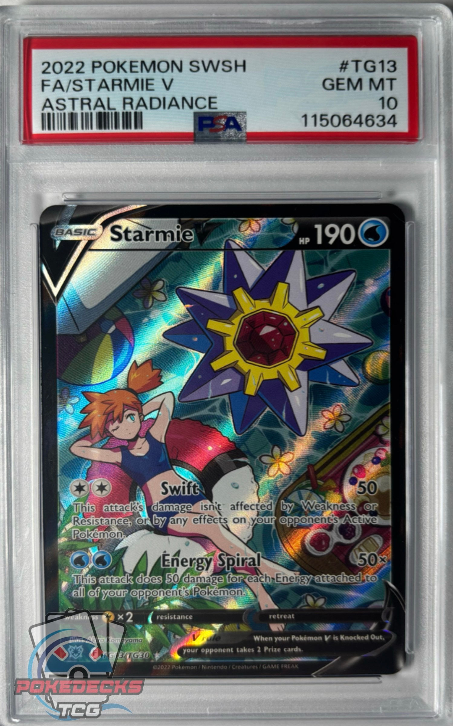 Starmie V TG13 PSA 10