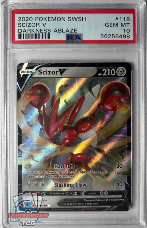 Scizor V 118 PSA 10 | Pokedeckstcg
