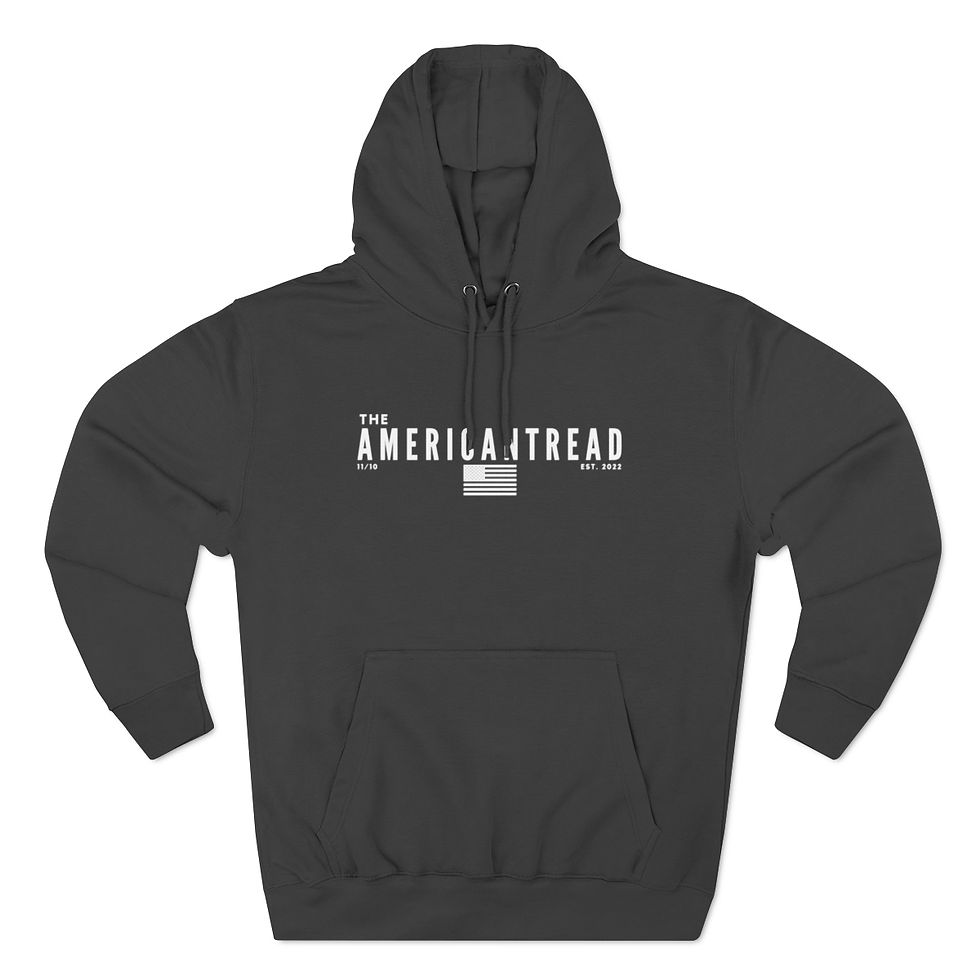 Thumbnail: #15 American Tread Minimalist.02 - Unisex Premium Pullover Hoodie