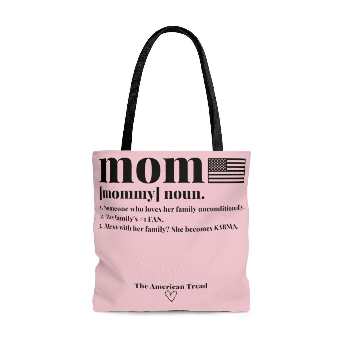 Definitely Mom Tote (Pastel Pink)