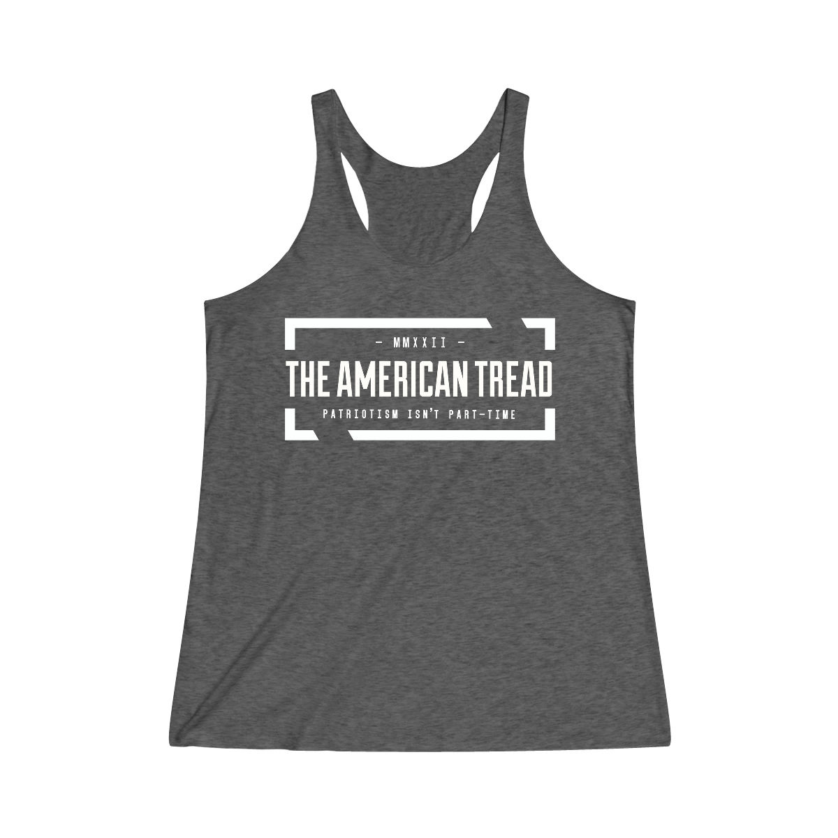 #3 Tat Block - Women's Tri-Blend Racerback Tank