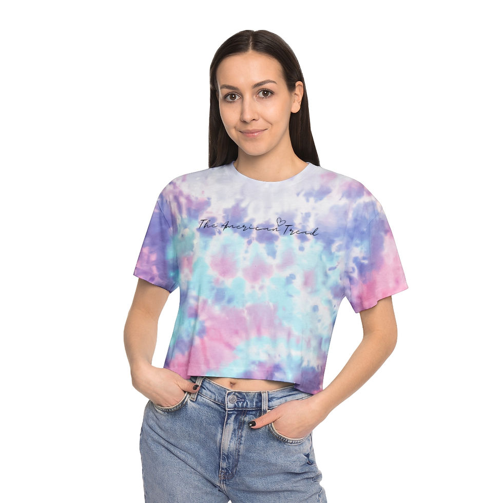 Thumbnail: #1W TAT Script - Women's Tie-Dye Crop Tee