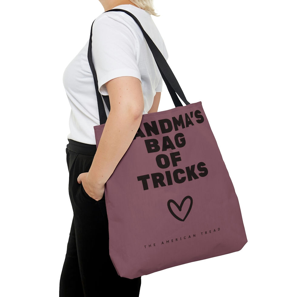 Thumbnail: Grandma's Tricks Tote (Mauve Taupe)