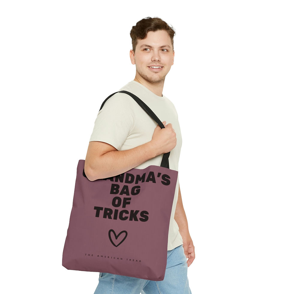 Thumbnail: Grandma's Tricks Tote (Mauve Taupe)